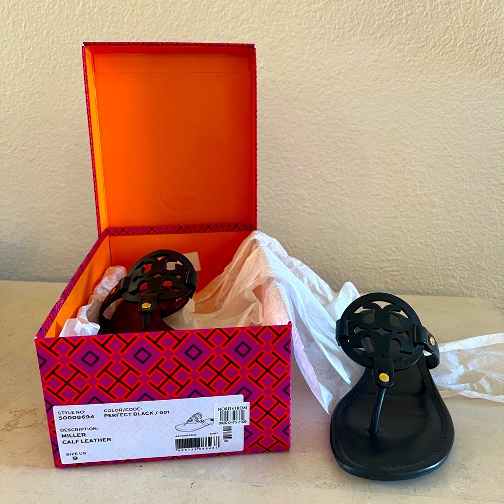 Tory Burch Miller sandals in excellent used condition- worn twice! Size 9